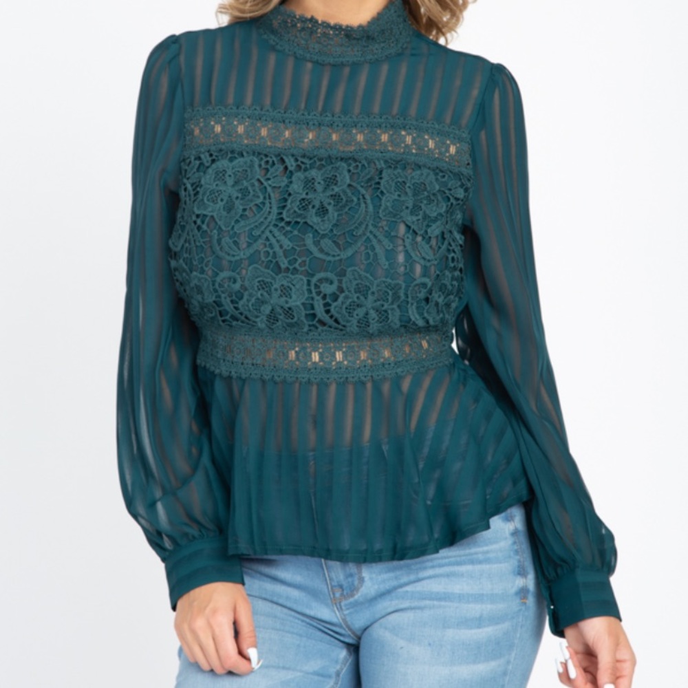 Embroidered Lace Blouse